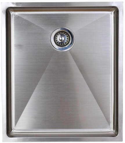 Astracast Sink Onyx flush inset kitchen drainer in brushed steel finish.