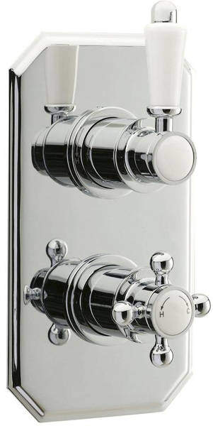 Pioneer Traditional Twin Concealed Thermostatic Shower Valve (Polymer).