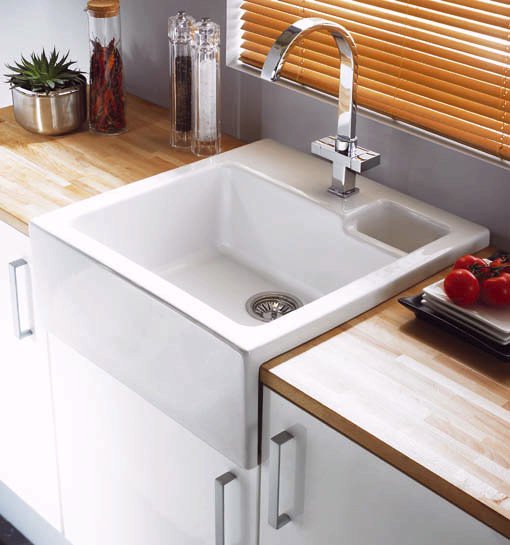 Example image of Astracast Sink Canterbury 1.5 bowl sit-in ceramic kitchen sink