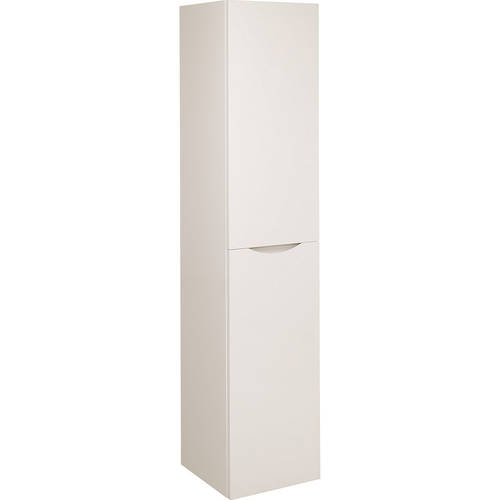 Larger image of Crosswater Glide II Wall Hung Tower Unit (1600x350, White Gloss).