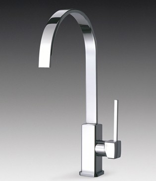 Larger image of Smeg Taps Imola Single Lever Kitchen Tap With Water Saving Valve.
