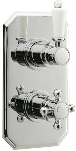 Larger image of Pioneer Traditional Twin Concealed Thermostatic Shower Valve (Polymer).