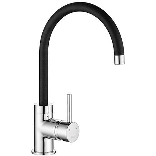 1810 Purquartz Courbe Duo Kitchen Tap (Chrome & Black).