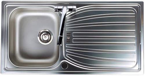 Astracast Sink Alto 1.0 bowl satin polished kitchen sink.