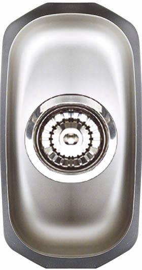 Astracast Sink Echo H1 half bowl polished steel undermount kitchen sink.