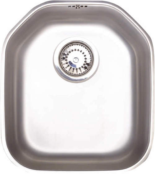 Astracast Sink Echo S1 large bowl polished steel undermount kitchen sink.