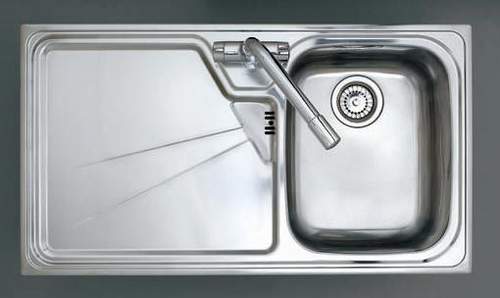 Astracast Sink Lausanne 1.0 bowl stainless kitchen sink with left hand drainer.