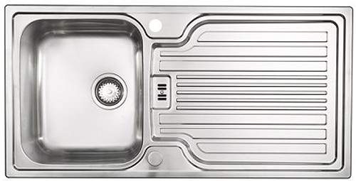 Astracast Sink Montreux 1.0 bowl brushed stainless steel kitchen sink & Extras.