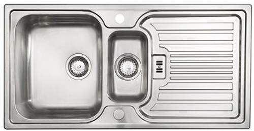 Astracast Sink Montreux 1.5 bowl brushed stainless steel kitchen sink & Extras.