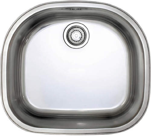 Astracast Sink Opal D1 arched bowl polished steel undermount kitchen sink.