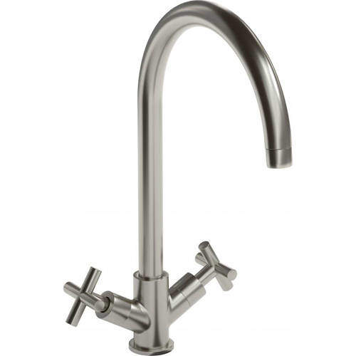 Abode Antila Monobloc Kitchen Tap (Brushed Nickel).