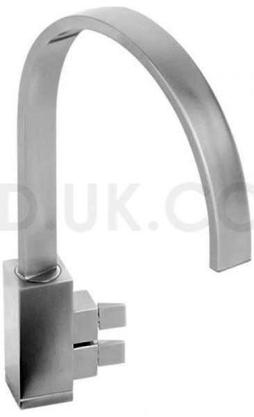 Abode Graffik Monobloc Kitchen Tap With Swivel Spout (Brushed Nickel).