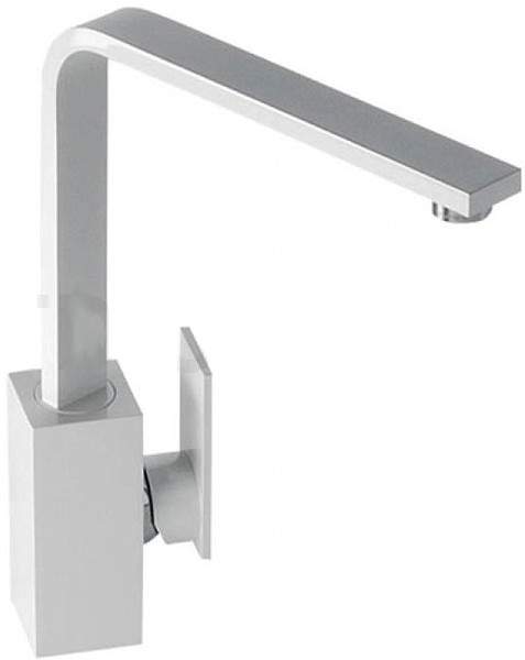 Abode Media Monobloc Kitchen Tap With Swivel Spout (Gloss White).