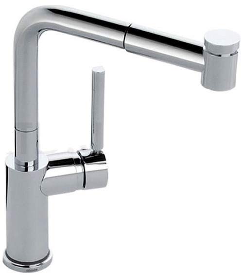 Abode Aurora Pull Out Kitchen Tap With LED Temperature Indicator.