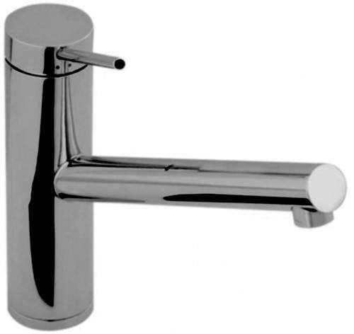 Abode Pluro Single Lever Kitchen Tap With Swivel Spout (Brushed Nickel).
