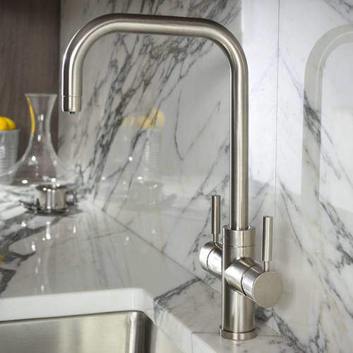Abode Pronteau 3 In 1 Boiling Water Filtered Kitchen Tap (Br Nickel).