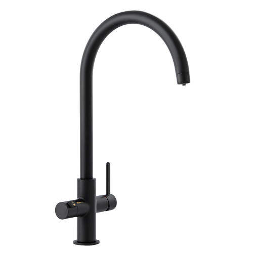 Abode Pronteau 3 In 1 Boiling Water Filtered Kitchen Tap (Matt Black).