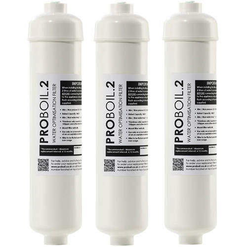 Abode 3 x Pronteau Replacement Filter Cartridge, PROBOIL.2X.