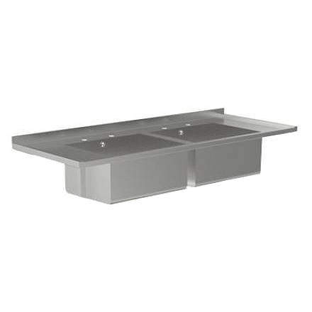 Acorn Thorn Catering Sink With 2 Bowls 1500mm (Stainless Steel).