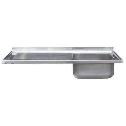 Acorn Thorn Catering Single Bowl Sink With LH Drainer 1200mm (S Steel).