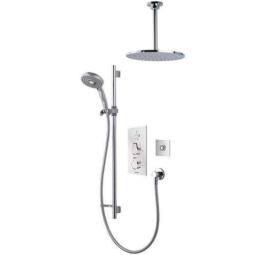 Aqualisa Infinia Digital Shower Pack 84 (Chrome Astratta Handles, HP).