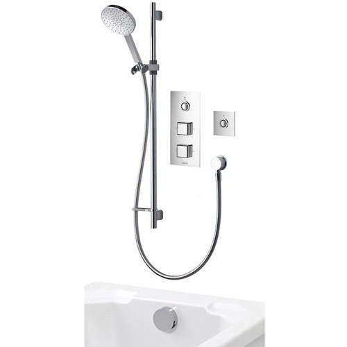 Aqualisa Infinia Digital Shower Pack 88 (Chrome Piazza Handles, HP).