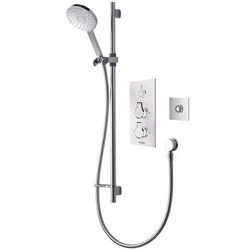 Aqualisa Infinia Digital Shower Pack 37 (Chrome & White Astratta Handles, GP).