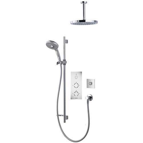 Aqualisa Infinia Digital Shower Pack 45 (Chrome & White Tondo Handles, GP).