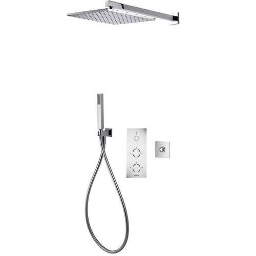 Aqualisa Infinia Digital Shower Pack 57 (Chrome & White Tondo Handles, GP).