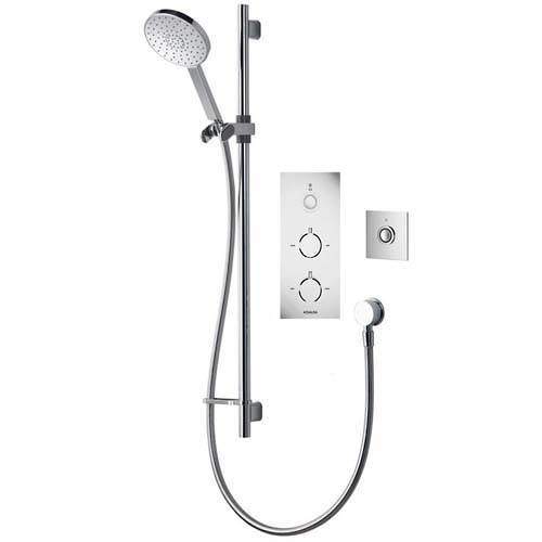 Aqualisa Infinia Digital Shower Pack 34 (Chrome & White Tondo Handles, HP).