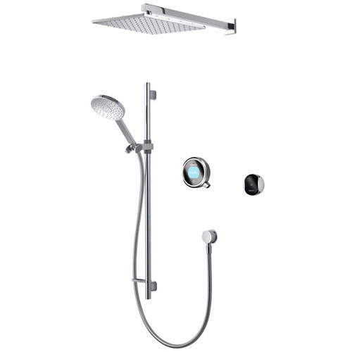 Aqualisa Q Smart Shower Pack 08GR With Remote & Grey Accent (Gravity).