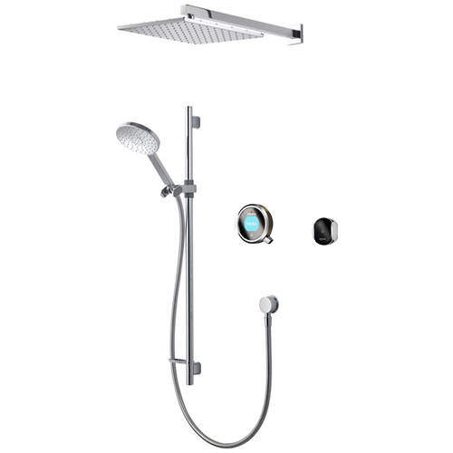 Aqualisa Q Smart Shower Pack 08P With Remote & Pewter Accent (Gravity).