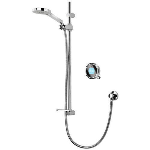 Aqualisa Q Q Smart 13W With Adjustable Slide Rail Kit & White Accent (HP).