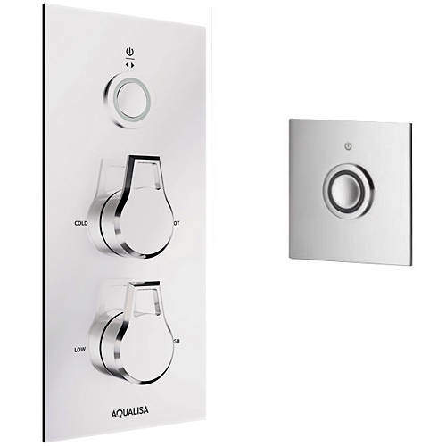 Aqualisa Infinia Digital Shower & Remote (Chrome Astratta Handles, GP).