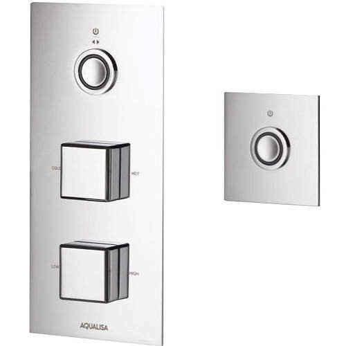 Aqualisa Infinia Digital Shower & Remote (Chrome Piazza Handles, HP).