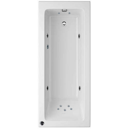 Artesan Baths Canaletto Single Ended Bath With 11 Jets (1800x800mm).