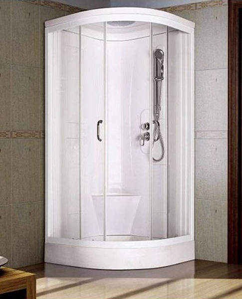 Crown Complete Quadrant Shower Cabin & Tray. 900x900mm.