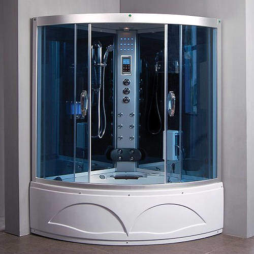 Crown Corner Steam Shower Bath. 1350x1350mm.