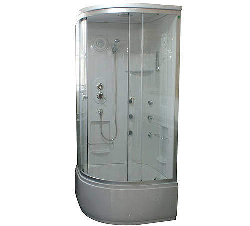 Crown Quadrant Steam Shower Cubical. 900x900mm.