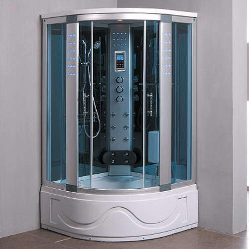 Crown Large Quadrant Steam Shower Cubical. 1050x1050mm.