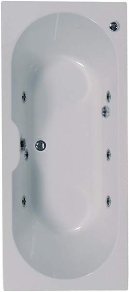 Aquaestil Calisto Double Ended Whirlpool Bath. 6 Jets. 1800x800mm.