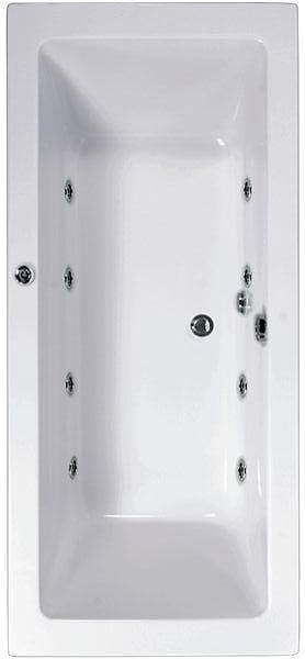 Aquaestil Plane Double Ended Whirlpool Bath. 8 Jets. 1800x800mm.