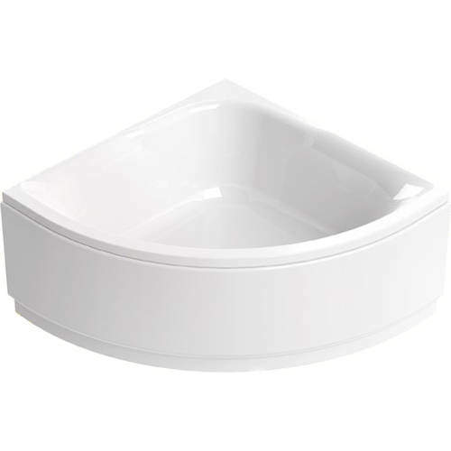 Aquaestil Satelite Small Corner Acrylic Bath With Panel.  1200x1200mm.