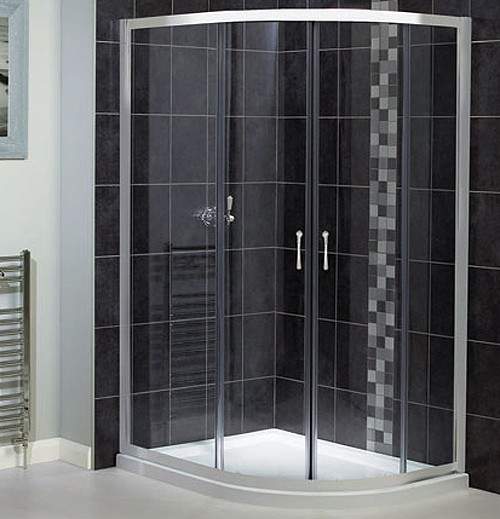 Aqualux Shine Offset Quadrant 6 Shower Enclosure. 900x760mm.