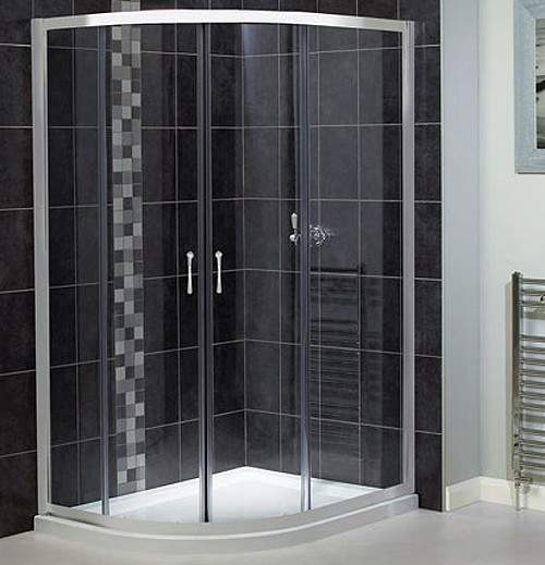 Waterlux Offset Quadrant Shower Enclosure. 900x760mm.