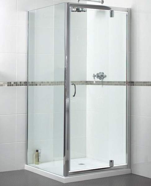 Waterlux Shower Enclosure With Pivot Door. 760x760mm, (Square).