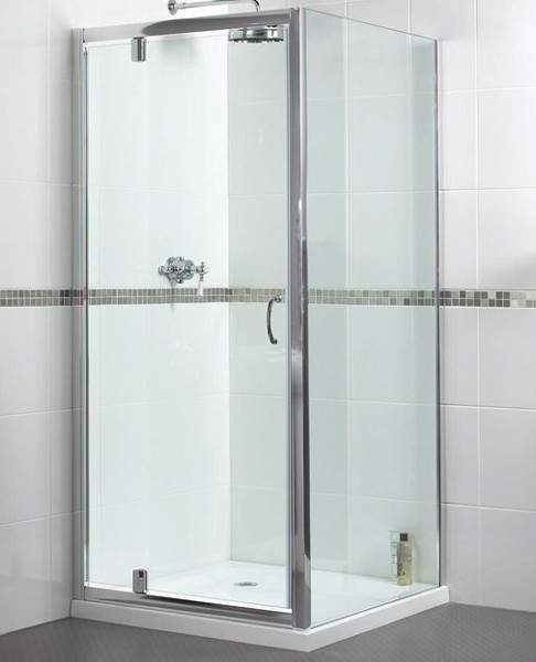 Aqualux Shine Shower Enclosure With 900mm Pivot Door. 900x760mm.