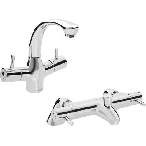 Bristan Artisan Thermostatic Basin & BSM Tap Pack (Lever Handles).