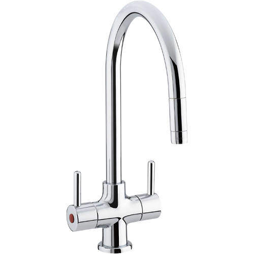 Bristan Kitchen Beeline Mixer Kitchen Tap With Pull Out Spray (Chrome).