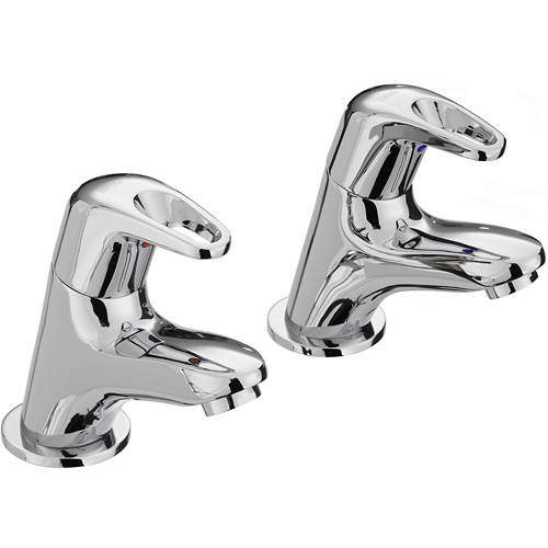 Bristan Cadet Basin Taps (Pair, Chrome).